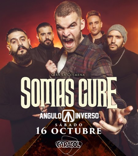 Plakat koncertu Somas Cure w Sali Caracol